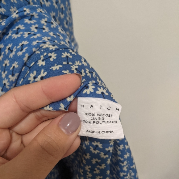 HATCH NWT The Savina Dress in Lapis Daisy - Picture 11 of 13